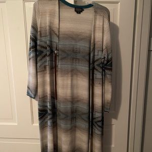 Pendleton native print long sweater